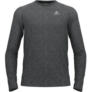 Odlo Crew Essential Seamless Long Sleeve T-shirt Grey Melange L Men Odlo Crew Essential Seamless Long Sleeve T-shirt Grey Melange L Men