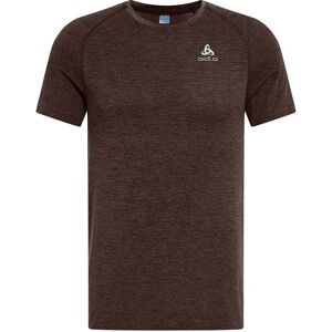 Odlo Crew Essential Seamless Short Sleeve T-shirt Fudge Melange S Men Odlo Crew Essential Seamless Short Sleeve T-shirt Fudge Melange S Men