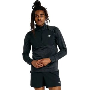 New Balance Athletics Heat Grid Half Zip Long Sleeve T-shirt Black S Men New Balance Athletics Heat Grid Half Zip Long Sleeve T-shirt Black S Men