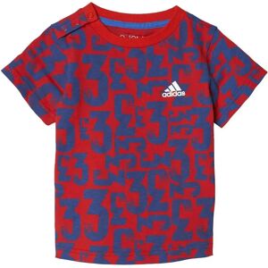 Adidas I Summer Set Country Short Sleeve T-shirt Top Scarlet / Blue Bottom Blue / White 6-9 Months Boys,Girls Adidas I Summer Set Country Short Sleeve T-shirt Top Scarlet / Blue Bottom Blue / White 6-9 Months Boys,Girls