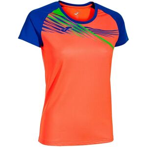 Joma Elite X Short Sleeve T-shirt Fluor Coral / Royal 12-14 Years Girls Joma Elite X Short Sleeve T-shirt Fluor Coral / Royal 12-14 Years Girls