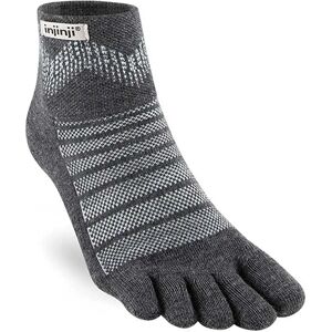 Injinji Outdoor Midweight Mini-crew Wool Socks Slate UK 10-12 Men,Women Injinji Outdoor Midweight Mini-crew Wool Socks Slate UK 10-12 Men,Women