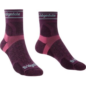 Bridgedale Ultralight T2 Merino Sport 3/4 Crew Socks Charcoal / Purple EU 41-43 Women Bridgedale Ultralight T2 Merino Sport 3/4 Crew Socks Charcoal / Purple EU 41-43 Women