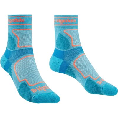 Bridgedale Ultralight T2 Coolmax® Sport 3/4 Crew Socks Blue UK 7-8.5 Women Bridgedale Ultralight T2 Coolmax® Sport 3/4 Crew Socks Blue UK 7-8.5 Women