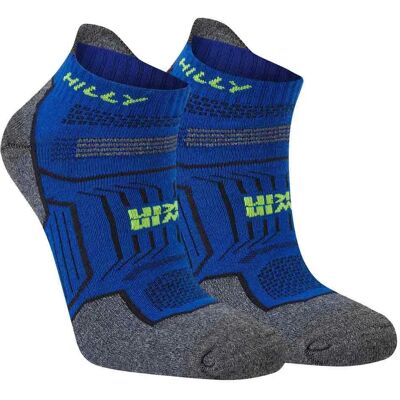 Hilly Socks Twin Skin Short Socks Cobalt / Grey Marl EU 47-48 1/2 Men,Women Hilly Socks Twin Skin Short Socks Cobalt / Grey Marl EU 47-48 1/2 Men,Women