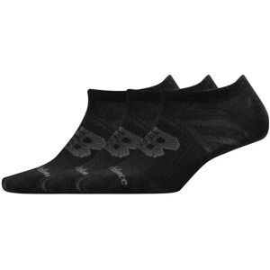 New Balance No Show Socks 3 Pairs Black UK 7-8.5 Men New Balance No Show Socks 3 Pairs Black UK 7-8.5 Men