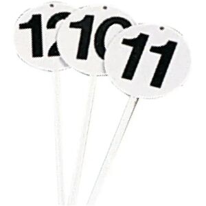 Sporti France Set Of 12 Round Marking Cards White / Black One Size unisex Sporti France Set Of 12 Round Marking Cards White / Black One Size unisex