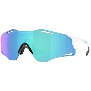 Oakley Cybr Zero Sunglasses Polished White Prizm Sapphire/CAT3 Oakley Cybr Zero Sunglasses Polished White Prizm Sapphire/CAT3