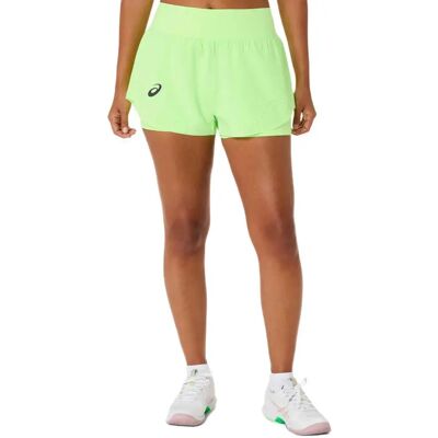 Asics Match Laser Cut Shorts Illuminate Green XL Asics Match Laser Cut Shorts Illuminate Green XL
