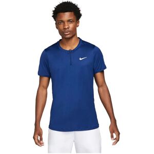 Nike Court Dri Fit Advantage Short Sleeve Polo Deep Royal Blue / White S Nike Court Dri Fit Advantage Short Sleeve Polo Deep Royal Blue / White S