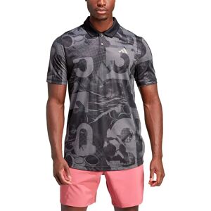 Adidas Club Graphic Short Sleeve Polo Grey Five / Black / Carbon S Adidas Club Graphic Short Sleeve Polo Grey Five / Black / Carbon S