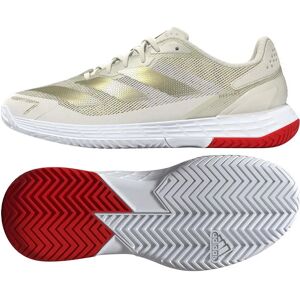 Adidas Defiant Speed 2 All Court Shoes Off White / Gold Met / Bright Red UK 7 Adidas Defiant Speed 2 All Court Shoes Off White / Gold Met / Bright Red UK 7