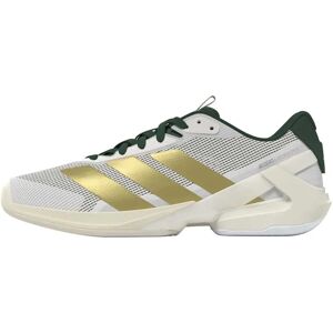 Adidas Adizero Ubersonic 5 Hard Court Shoes Core White / Goldmt / Collegiate Green UK 10.5 Adidas Adizero Ubersonic 5 Hard Court Shoes Core White / Goldmt / Collegiate Green UK 10.5