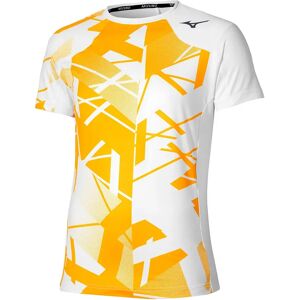 Mizuno Daybreakers Shadow Graphic Short Sleeve T-shirt White / Citrus M Mizuno Daybreakers Shadow Graphic Short Sleeve T-shirt White / Citrus M