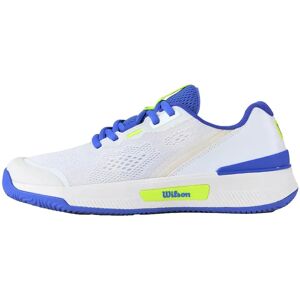 Wilson Intrigue Pro All Court Shoes White / Amparo Blue / Safety Yellow UK 6 Wilson Intrigue Pro All Court Shoes White / Amparo Blue / Safety Yellow UK 6
