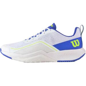 Wilson Rush Pro Lite All Court Shoes White / Amparo Blue / Safety Yellow UK 11 Wilson Rush Pro Lite All Court Shoes White / Amparo Blue / Safety Yellow UK 11