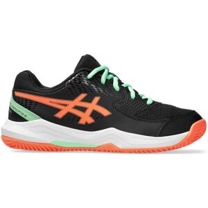 Asics Gel-dedicate 8 Gs Padel Shoes Black / Vivid Coral UK 2.5 Asics Gel-dedicate 8 Gs Padel Shoes Black / Vivid Coral UK 2.5