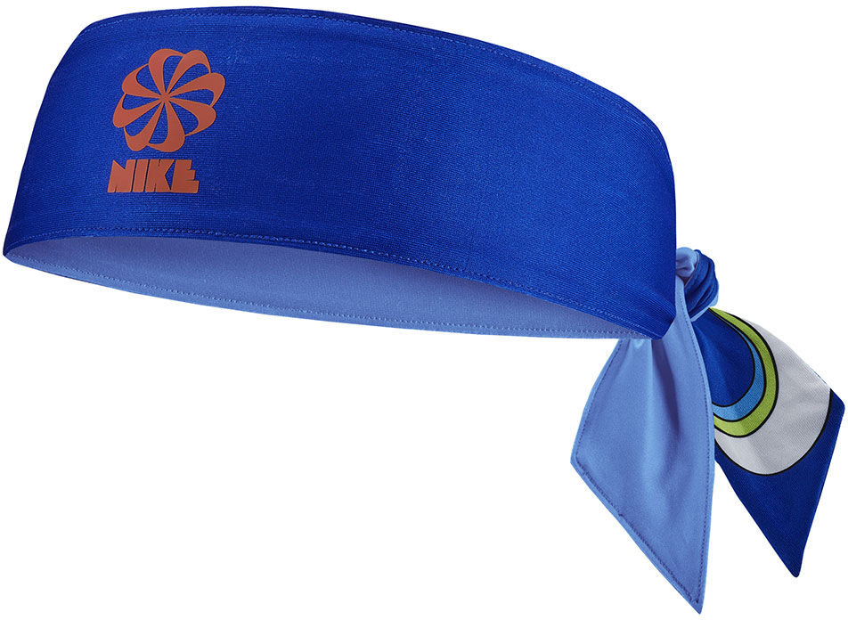 Nike Accessories Dri-fit Tie 2.0 Reversible Printed Headband BluBluOra One Size