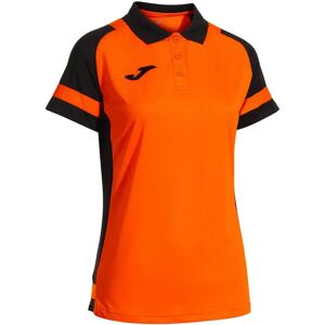 Joma Lider Short Sleeve Polo Orange / Black 2XL Joma Lider Short Sleeve Polo Orange / Black 2XL