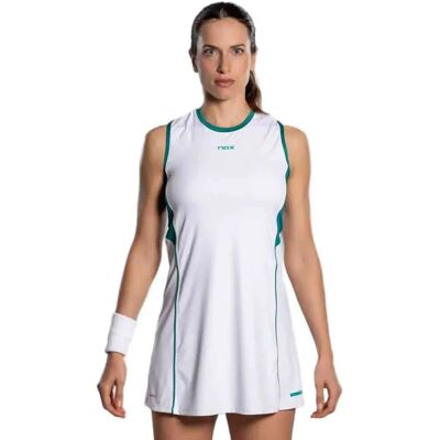 Nox Pro Sleeveless Dress White / Ivy Green XS Nox Pro Sleeveless Dress White / Ivy Green XS