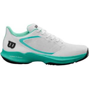 Wilson Hurakn Lite Padel Shoes White / Turquoise / Black UK 9 Wilson Hurakn Lite Padel Shoes White / Turquoise / Black UK 9