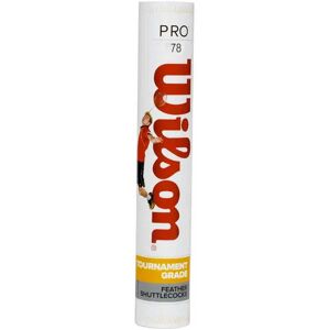 Wilson Pro 80 78 Feather Badminton Shuttlecocks White 12 Units Wilson Pro 80 78 Feather Badminton Shuttlecocks White 12 Units
