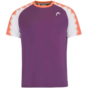 Head Racket Topspin Short Sleeve T-shirt Lilac / Print Vi XL Head Racket Topspin Short Sleeve T-shirt Lilac / Print Vi XL