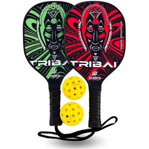 Zcebra Pickleball Tribal Pickleball Set Red / Green One Size Zcebra Pickleball Tribal Pickleball Set Red / Green One Size