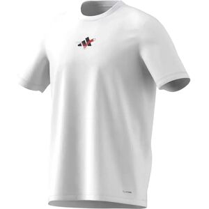 Adidas Happy 3 Balls Graphic Short Sleeve T-shirt White XS Adidas Happy 3 Balls Graphic Short Sleeve T-shirt White XS