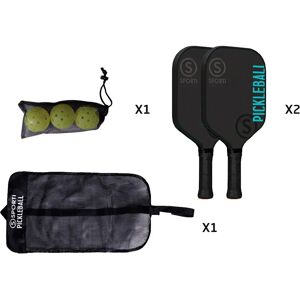 Sporti France Outdoor Wood Pickleball Set Multicolor One Size Sporti France Outdoor Wood Pickleball Set Multicolor One Size