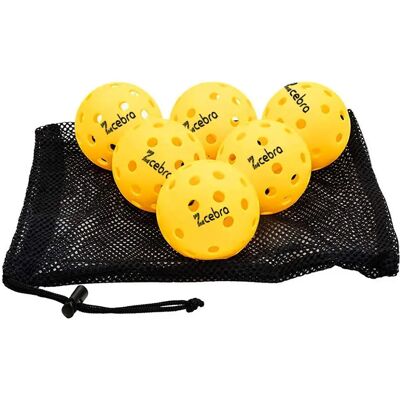 Zcebra Pickleball Onsight Pickleball Balls 6 Units Yellow One Size Zcebra Pickleball Onsight Pickleball Balls 6 Units Yellow One Size