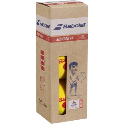 Babolat Red Foam Tennis Balls Box Yellow 24 x 3 Balls Babolat Red Foam Tennis Balls Box Yellow 24 x 3 Balls