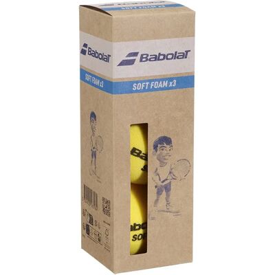 Babolat Soft Foam Tennis Balls Box Yellow 24 x 3 Balls Babolat Soft Foam Tennis Balls Box Yellow 24 x 3 Balls
