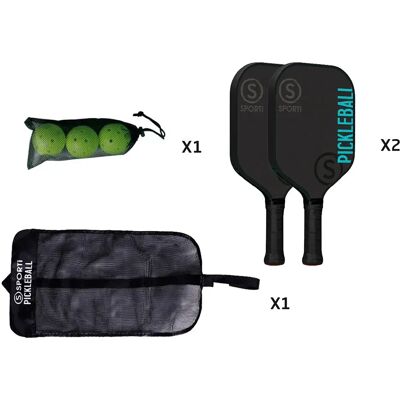 Sporti France Indoor Wood Pickleball Set Multicolor One Size Sporti France Indoor Wood Pickleball Set Multicolor One Size
