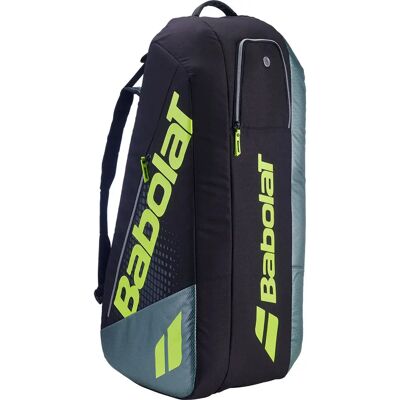 Babolat Rh6 Pure Aero Racket Bag Metallic Grey / Black / Fluo Yellow One Size Babolat Rh6 Pure Aero Racket Bag Metallic Grey / Black / Fluo Yellow One Size