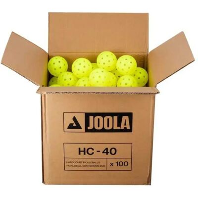 Joola Hc-40 Pickleball Balls Yellow Fluo / Brown 100 Balls unisex Joola Hc-40 Pickleball Balls Yellow Fluo / Brown 100 Balls unisex