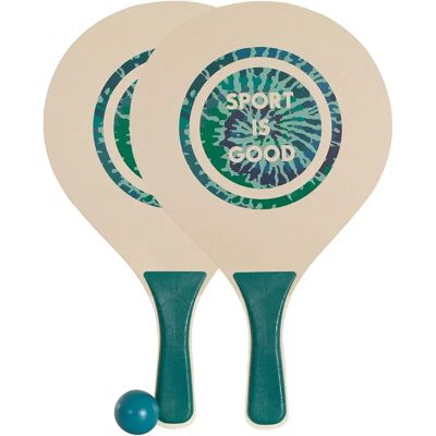 Softee Summer Beach Tennis Set White / Turquoise One Size unisex Softee Summer Beach Tennis Set White / Turquoise One Size unisex