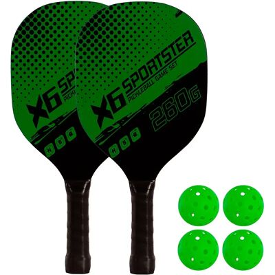 Softee Wooden Pickleball Set Green One Size unisex Softee Wooden Pickleball Set Green One Size unisex