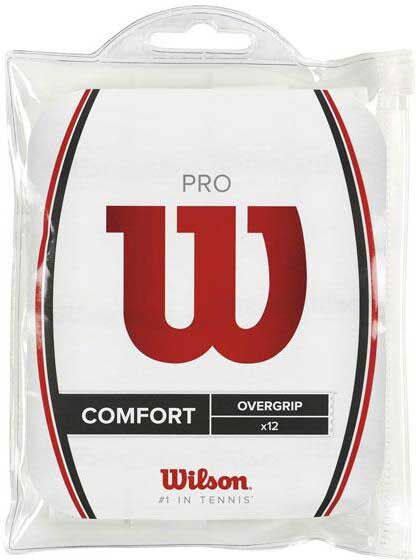 Wilson Pro Tennis Overgrip 12 Units White One Size