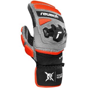 Reusch Worldcup Warrior Gs Mittens Black / Silver / Fluo Red 8 Men Reusch Worldcup Warrior Gs Mittens Black / Silver / Fluo Red 8 Men