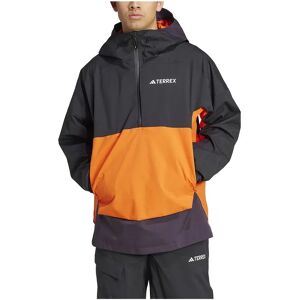 Adidas Terrex Xperior 2l Lined Rain.rdy Jacket Black / Aurora Black / Semi Impact Orange S Men Adidas Terrex Xperior 2l Lined Rain.rdy Jacket Black / Aurora Black / Semi Impact Orange S Men