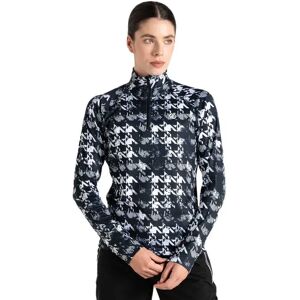 Dare2b Divulge Core Stretch Long Sleeve T-shirt Black Distressed Dogtooth Print 32 Women Dare2b Divulge Core Stretch Long Sleeve T-shirt Black Distressed Dogtooth Print 32 Women