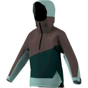 Adidas Terrex Xploric 2 Layer Lined Climaproof Anorak Jacket Aurora Ivy / Earth Strata / Seflaq L Women Adidas Terrex Xploric 2 Layer Lined Climaproof Anorak Jacket Aurora Ivy / Earth Strata / Seflaq L Women