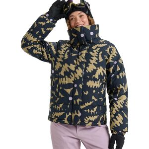 Roxy Snow Winter Rebel Jacket Fennel Seed Big Flower XS Women Roxy Snow Winter Rebel Jacket Fennel Seed Big Flower XS Women