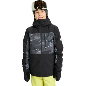 Quiksilver Side Hit Printed Jacket Camostrokes True Black 14 Years Boys Quiksilver Side Hit Printed Jacket Camostrokes True Black 14 Years Boys