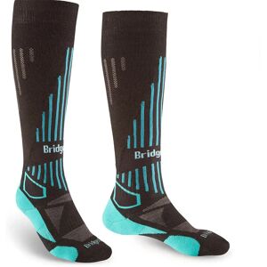 Bridgedale Lightweight Merino Performance Long Socks Black / Blue EU 41-43 Women Bridgedale Lightweight Merino Performance Long Socks Black / Blue EU 41-43 Women