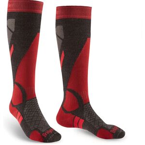 Bridgedale Lightweight Merino Performance Long Socks Graphite / Red EU 48 1/2 Men Bridgedale Lightweight Merino Performance Long Socks Graphite / Red EU 48 1/2 Men