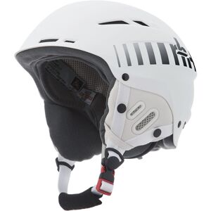 Rh+ Rider Helmet Matt White / Logo Shiny Grey Faded To Black 58-62 cm unisex