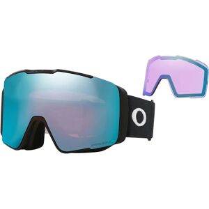 Oakley Goggles Line Miner Pro L Ski Goggles Black Matte / Black Matte Prizm Sapphire/CAT3 + Prizm Iced/CAT2 Men,Women Oakley Goggles Line Miner Pro L Ski Goggles Black Matte / Black Matte Prizm Sapphire/CAT3 + Prizm Iced/CAT2 Men,Women
