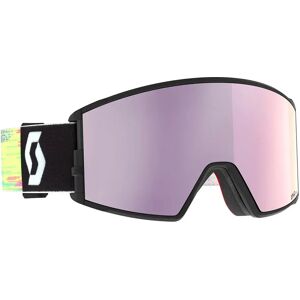 Scott React Ski Goggles Black / Neon Yellow Amplifier Lavender Chrome/CAT3 Men,Women Scott React Ski Goggles Black / Neon Yellow Amplifier Lavender Chrome/CAT3 Men,Women